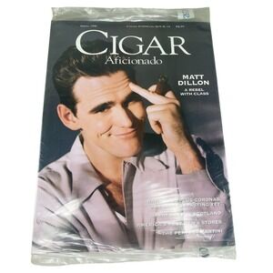 Cigar Aficionado Magazine Spring 1996 Matt Dillon Lifestyle Retro New Sealed VTG